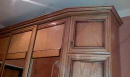 Шкаф-купе с фасадами Виктория (сандал с коричневой патиной) Шкаф-купе с фасадами Виктория (сандал с коричневой патиной)