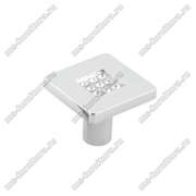 Ручка-кнопка со стразами хром CRL 03