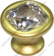 Ручка-кнопка матовое золото 6080-04