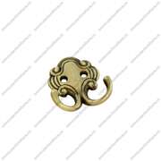 Мебельный крючок античная бронза KR-0201 BA Мебельный крючок античная бронза KR-0201 BA