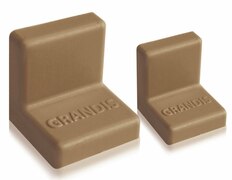 Заглушка для уголка Grandis пластиковый орех 25х25 мм Заглушка для уголка Grandis пластиковый орех 25х25 мм