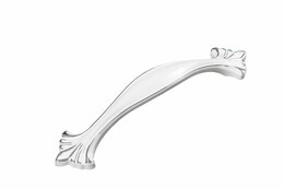 Ручка-скоба 128 мм белый + хром CODA RS453CP/W.3/128 Ручка-скоба 128 мм белый + хром CODA RS453CP/W.3/128