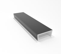 Заглушка торцевая для цоколя 100 мм ПВХ №22 Черный глянец Заглушка торцевая для цоколя 100 мм ПВХ №22 Черный глянец