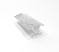 Угол 135 град 100 мм для цоколя ПВХ №25 Бетон светлый Угол 135 град 100 мм для цоколя ПВХ №25 Бетон светлый