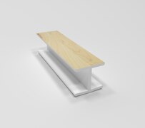 Соединение 180 град 100 мм №16 Клен