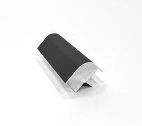 Угол 90 град 100 мм для цоколя ПВХ №11 Черный Угол 90 град 100 мм для цоколя ПВХ №11 Черный