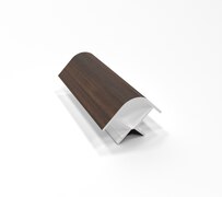 Угол 90 град 100 мм для цоколя ПВХ №9 Темный Орех Угол 90 град 100 мм для цоколя ПВХ №9 Темный Орех