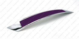 Ручка-скоба 224 мм хром со вставкой фиолетовый VGX-224-02/38 Ручка-скоба 224 мм хром со вставкой фиолетовый VGX-224-02/38