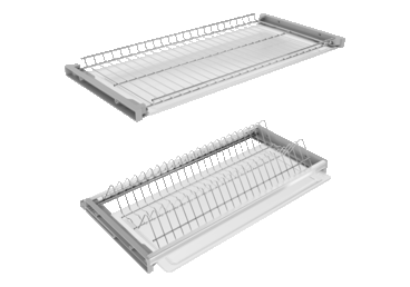 Комплект посудосушителя с рамкой в шкаф шириной 900 мм с регул, ДСП 16 ХРОМ (2 поддона) 1