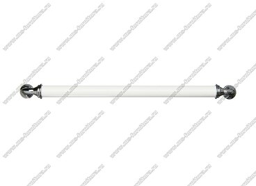 Ручка-скоба 224 мм хром/белый 833-224-V1/V6 3