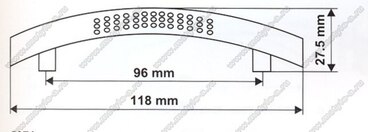 Ручка-скоба 96 мм матовый хром 5264-03 (5071 эконом) 4