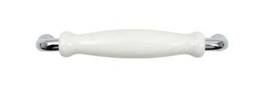 Ручка-скоба 128 мм с керамикой LUNA RS108CP.4/128/W 2