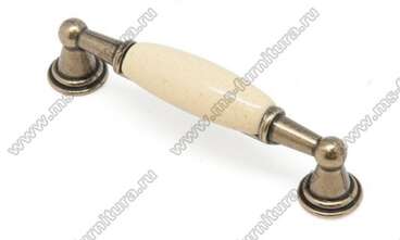 Ручка-скоба 96 мм бронза с керамикой SF05-05-96 OAB 1