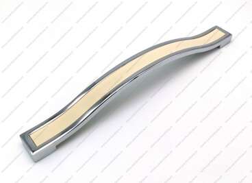 Ручка-скоба 128 мм хром+кремовый BTX-128-02/37 1