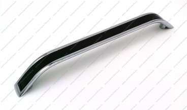 Ручка-скоба 128 мм хром+черный VLX-128-02/04 1