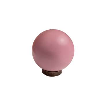 Ручка-кнопка розовая керамика KF12-16 1