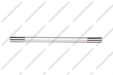 Ручка-рейлинг 96 мм алюминий + хром AL96 4