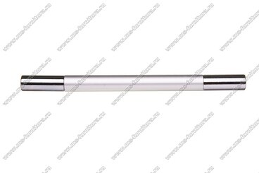 Ручка-рейлинг 128 мм алюминий + хром AL128 2
