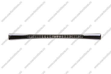 Ручка-скоба 128 мм хром с черными стразами 5471-06/011 2