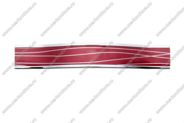 Ручка-скоба 160 мм хром+красный с серебром ML-160-02/29 2