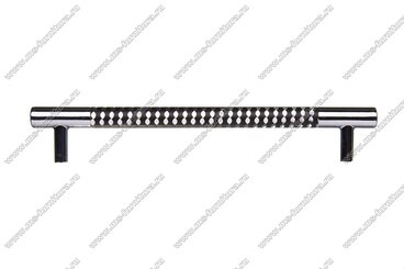 Ручка-рейлинг 192 мм хром+черный 14.342-011 3