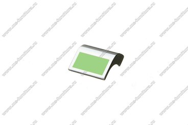 Ручка-кнопка 32 мм хром+зеленый KD-32-02/09 1