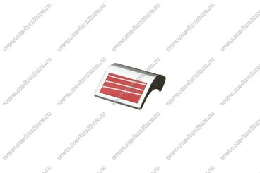 Ручка-кнопка 32 мм хром+красный с серебром KD-32-02/29 1