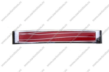 Ручка-скоба 128 мм хром+красный с серебром KD-128-02/29 2