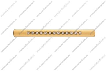 Ручка-скоба 96/128 мм со стразами матовое золото 5217-04 3