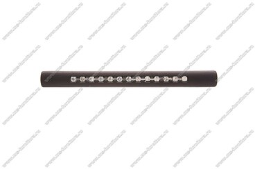 Ручка-скоба 96/128 мм со стразами матовый черный 5217-012 3