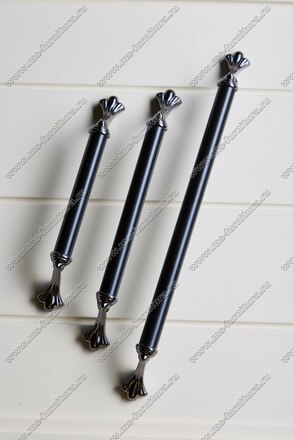 Ручка-скоба 192 мм антрацит/матовый черный 832-192-V4/V5 6