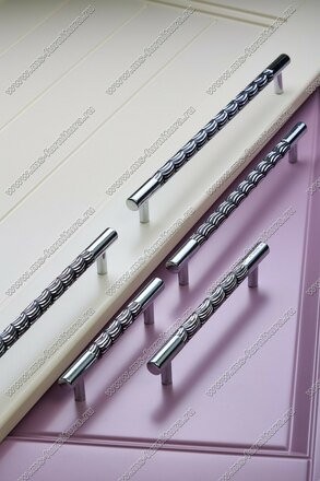 Ручка-рейлинг 160 мм хром+черный 14.257-011 5