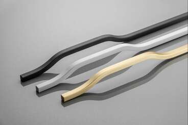 Ручка мебельная алюминиевая GRAVEL L-1200 мм, шлифованное золото UA-GRAVEL-1200-22 3
