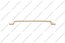 Ручка-скоба 224 мм матовое золото K602-224-16 3