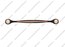 Ручка-скоба 160 мм матовый черный+розовое золото K294-160-40 3