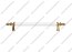 Ручка-скоба 160 мм золото + белый KMR-160-20/07 2