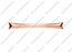 Ручка-скоба 160 мм шлифованное розовое золото K284-160-46 3