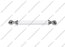 Ручка-скоба 128 мм хром/белый 833-128-V1/V6 2