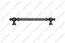 Ручка-скоба 160 мм античное серебро K1024-160-48 2
