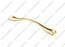 Ручка-скоба 160 мм шлифованное золото K284-160-16 1