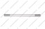 Ручка-рейлинг 160 мм алюминий + хром AL160 2