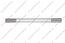 Ручка-рейлинг 128 мм алюминий + хром AL128 2