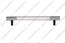 Ручка-рейлинг 128 мм алюминий + хром AL128 3
