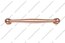 Ручка-скоба 128 мм матовое розовое золото 5404-096 2