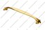Ручка-скоба 160 мм шлифованное золото YT-160-16 1