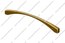Ручка-скоба 160 мм матовое золото с белыми стразами 5472-04/06 1