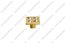 Ручка-кнопка матовое золото со стразами 6082-04 1