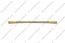 Ручка-скоба 160 мм матовое золото с белыми стразами 5472-04/06 2