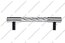 Ручка-рейлинг хром+хром 96 мм 14.255-06 3