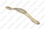 Ручка-скоба 128 мм со стразами матовое золото 5497-04 1